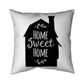 Fondo 20 x 20 in. Home Sweet Home-Double Sided Print Indoor Pillow FO3333666